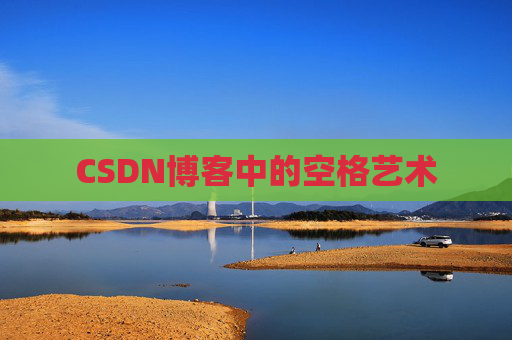 CSDN博客中的空格艺术